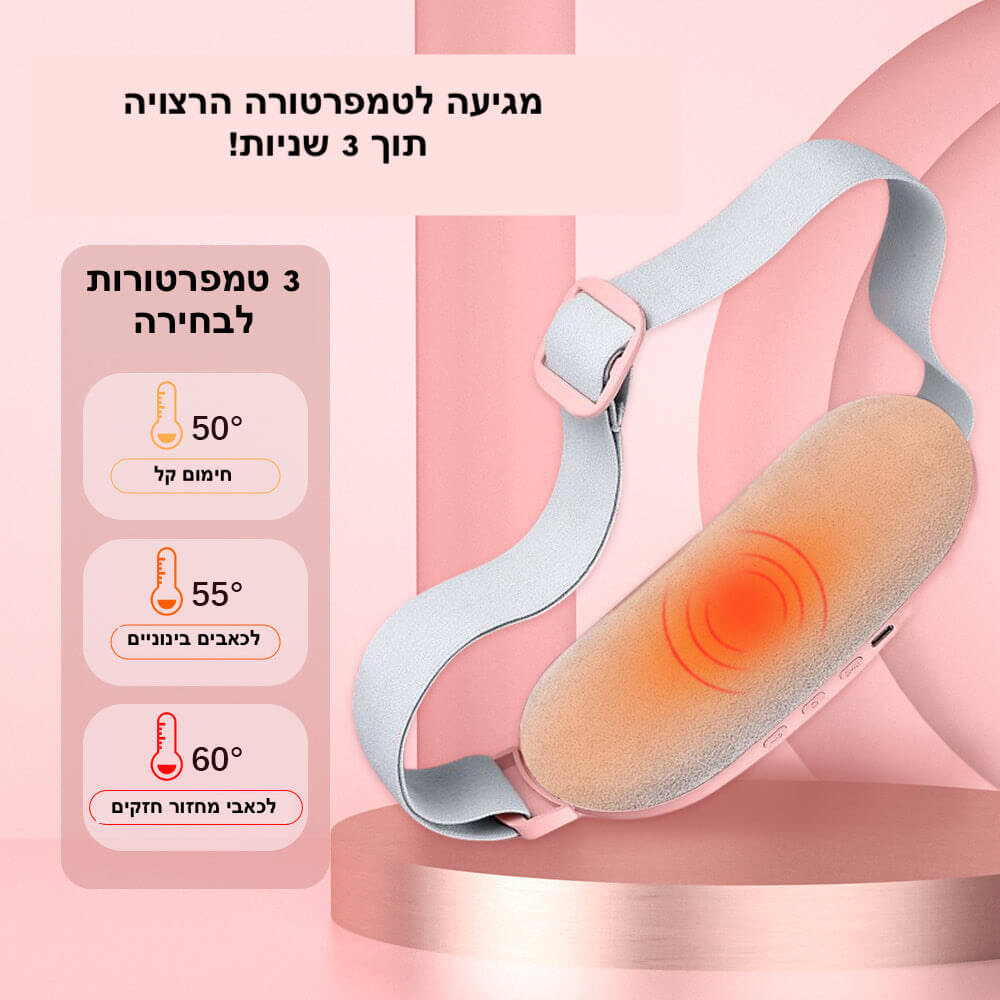 תמונת הסבר - 3 מצבי חום לבחירה: 50, 55, 60 מעלות