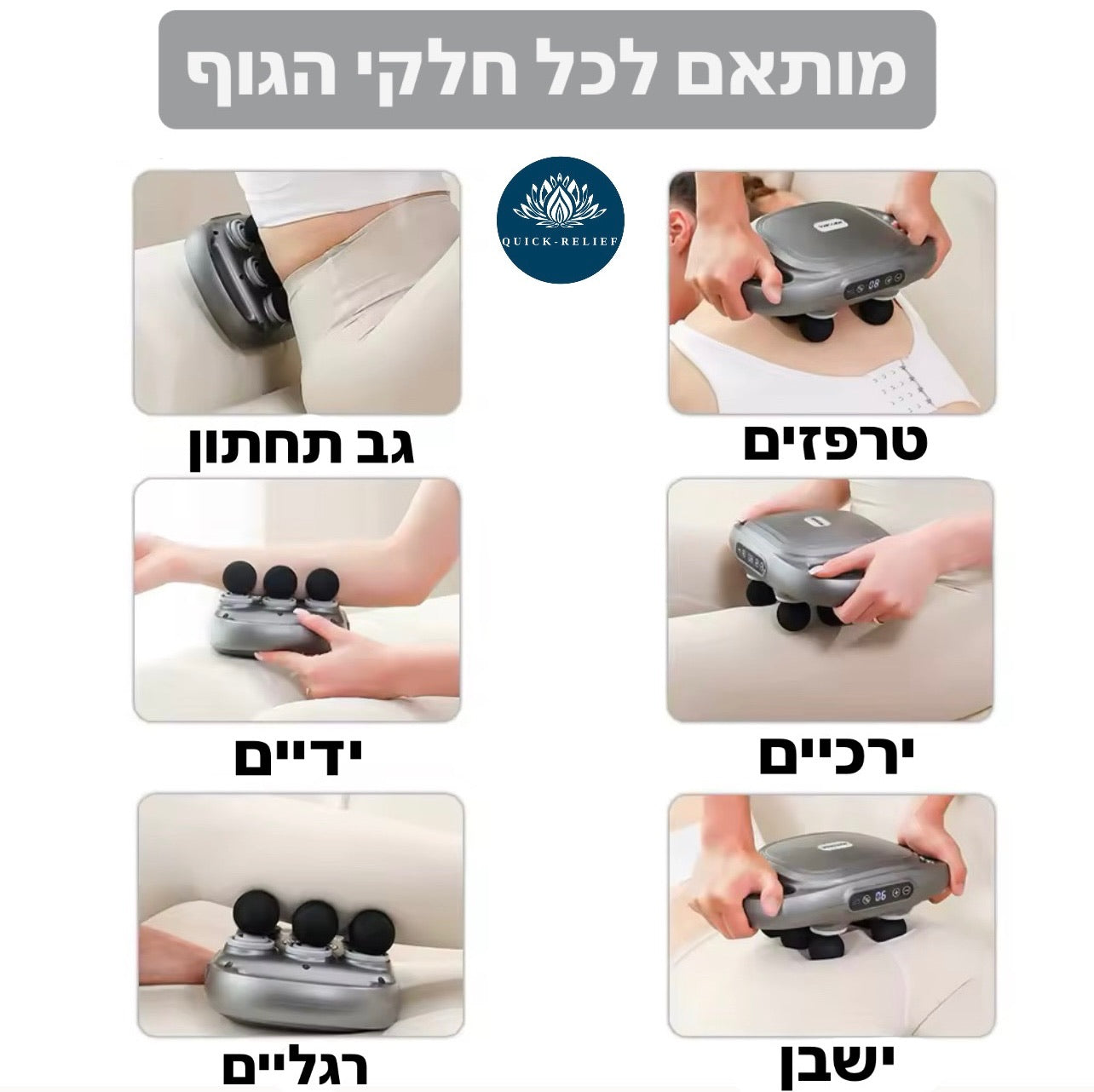 תמונה להמחשה - מכשיר מתאים לכל חלקי הגוף