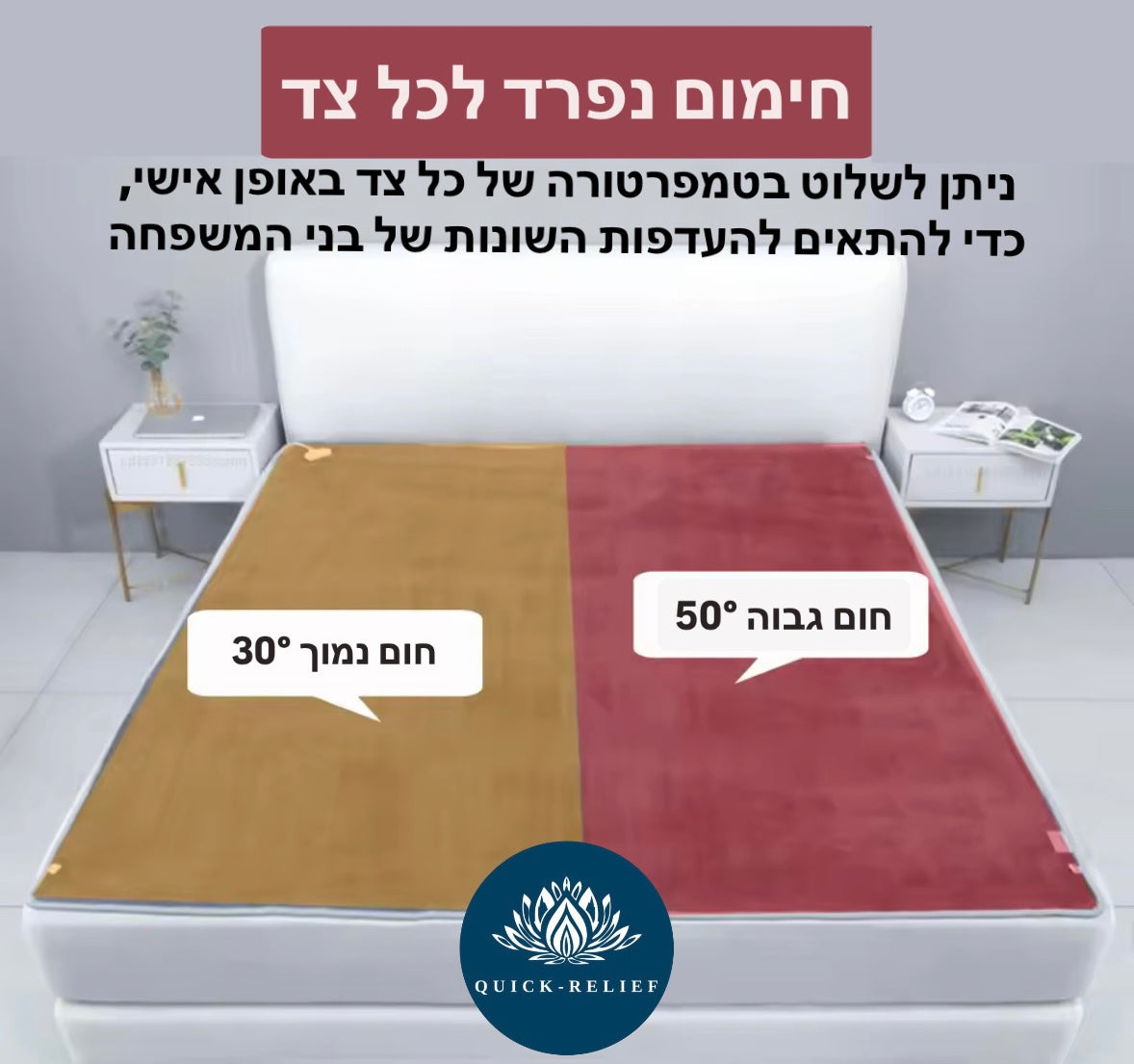 סדין חימום חשמלי ענק