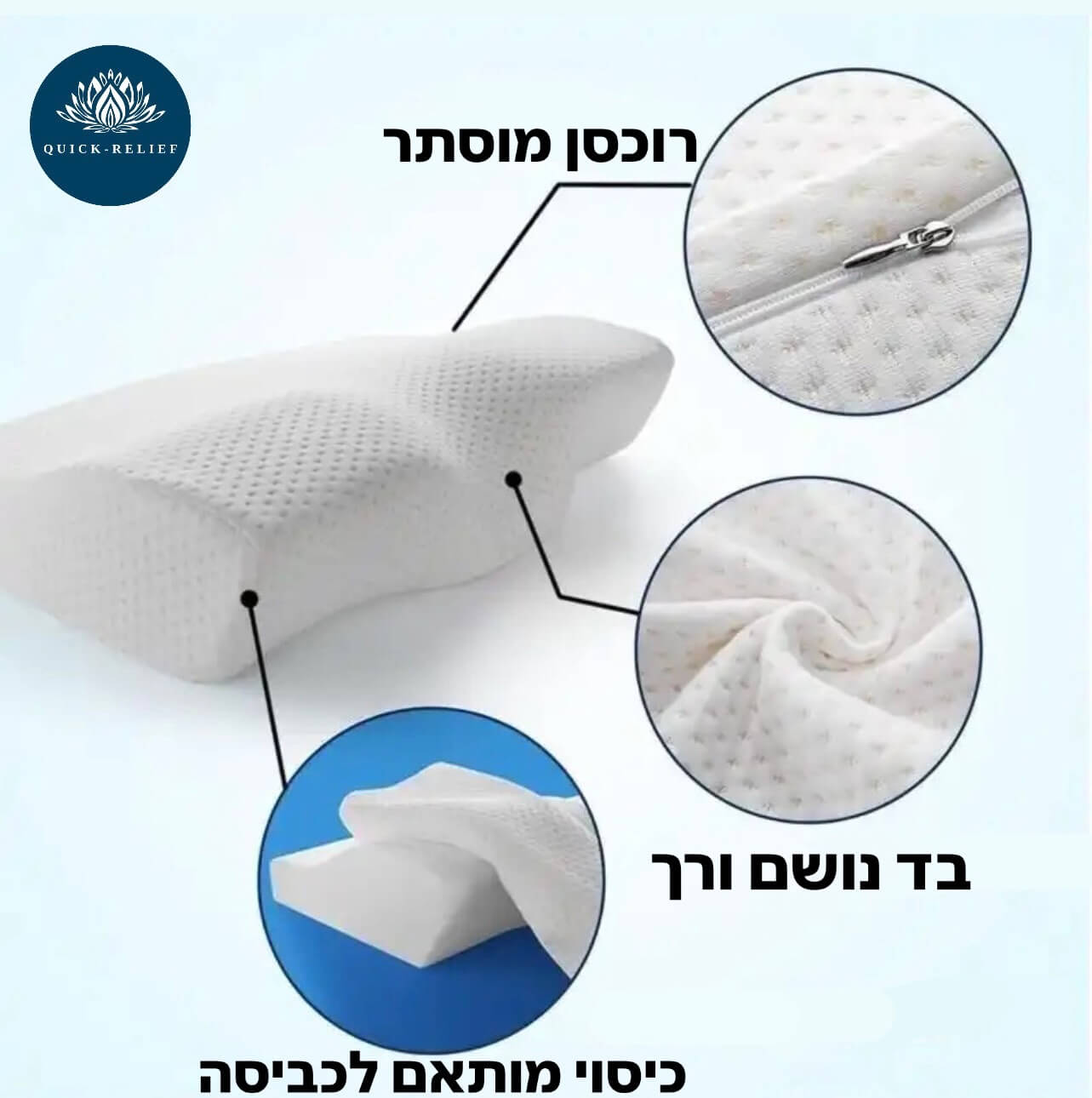 רוכסן לשליפת כיסוי ניתן לכיבוס