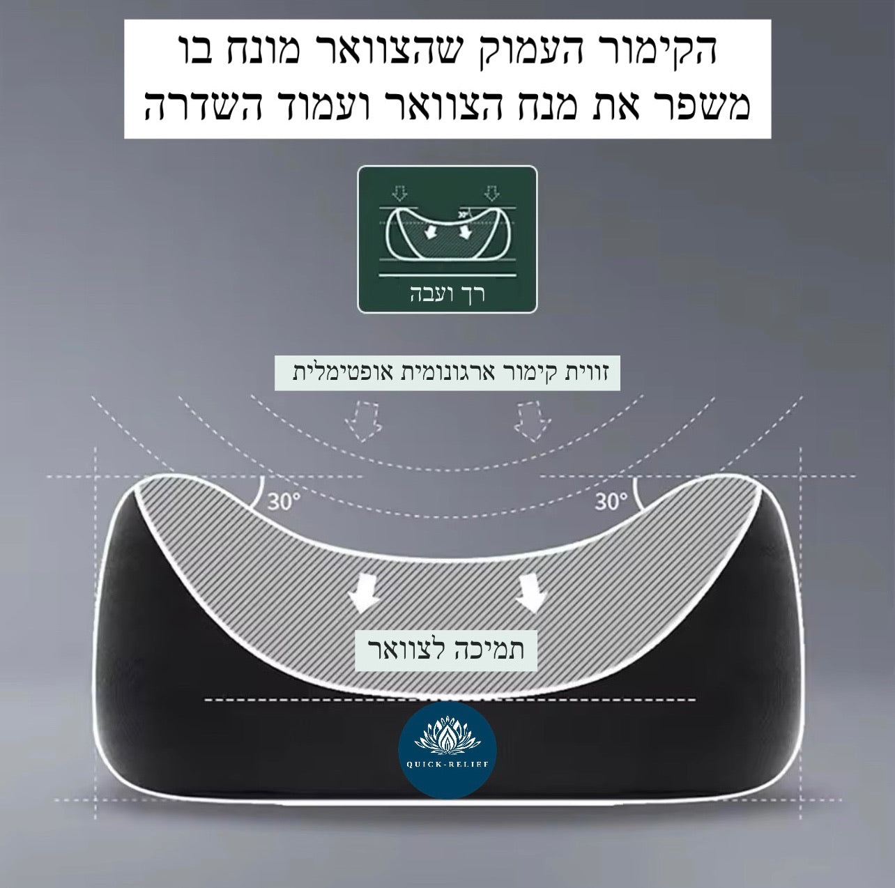 זוויות הכרית לצוואר
