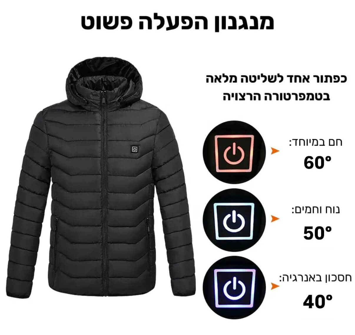 מעיל חימום חשמלי