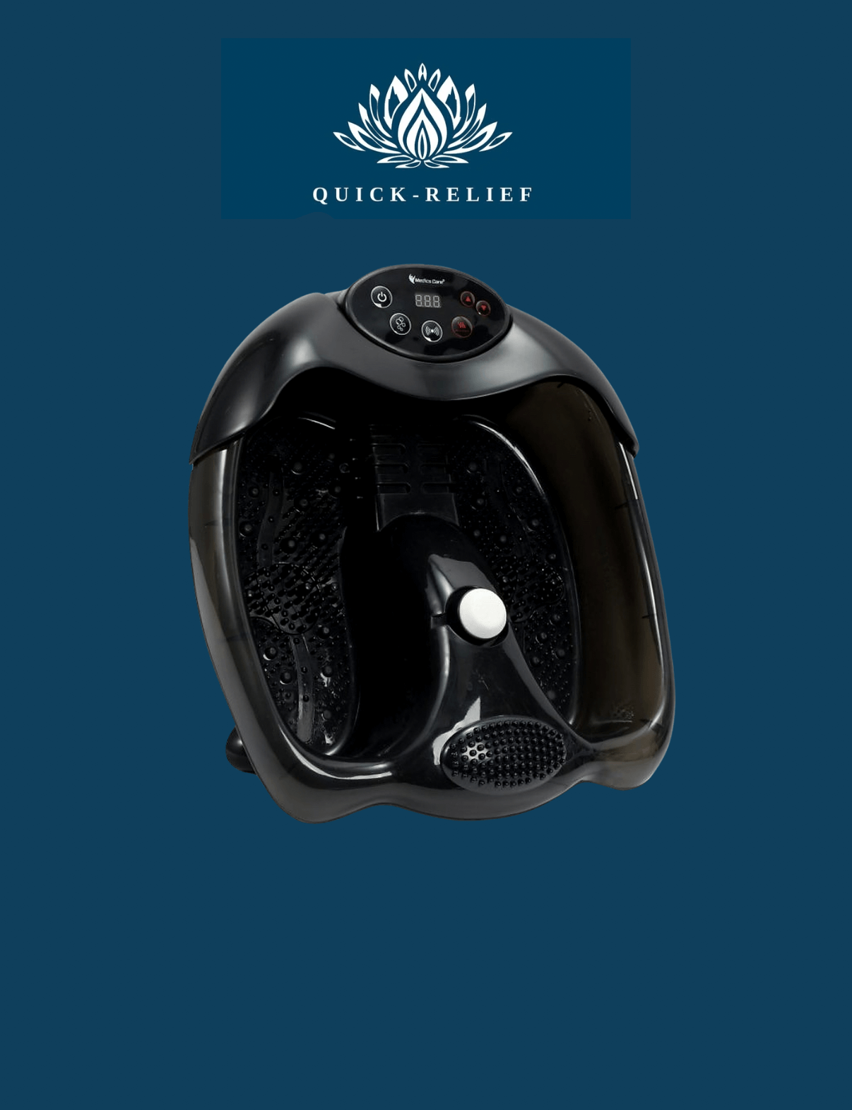 אמבט ספא ועיסוי עבור כאבי כפות רגליים מבית מדיקס קר