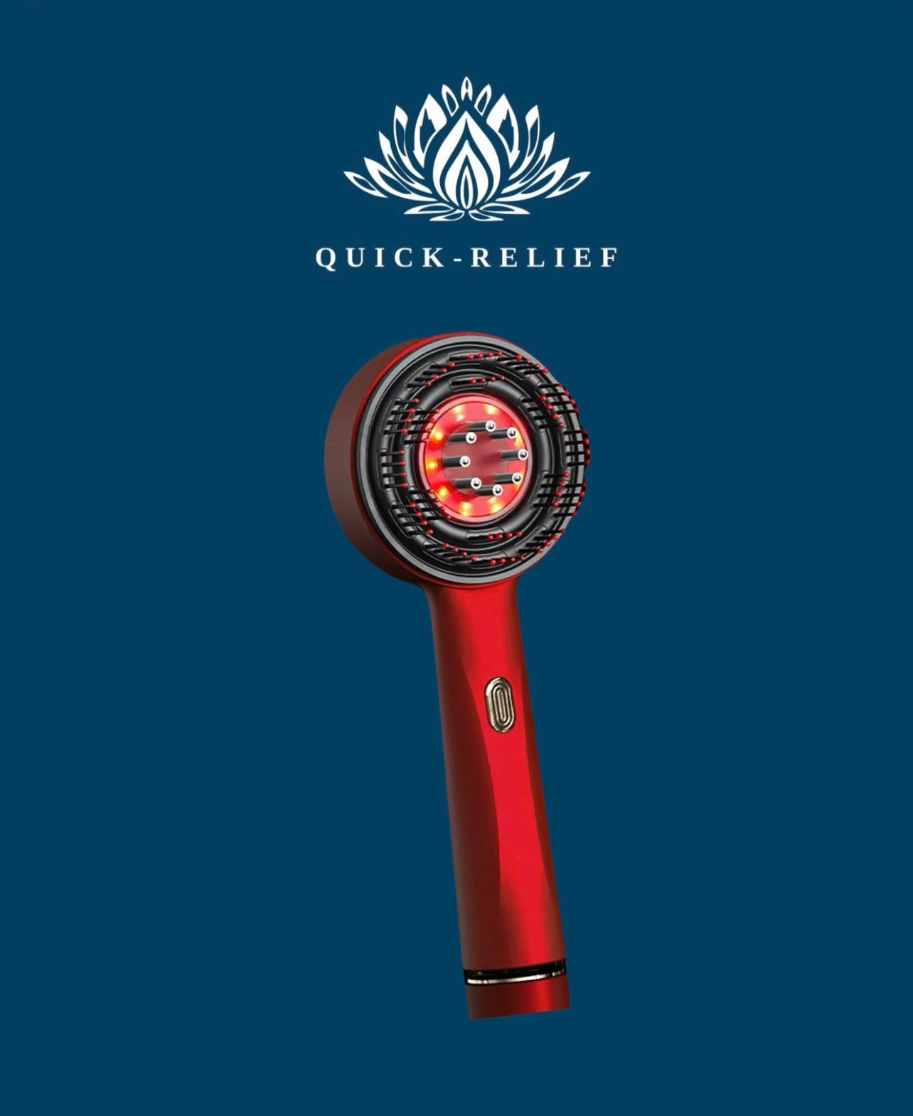 מסרק עיסוי ופיזור שמן לשיער - למניעת התקרחות