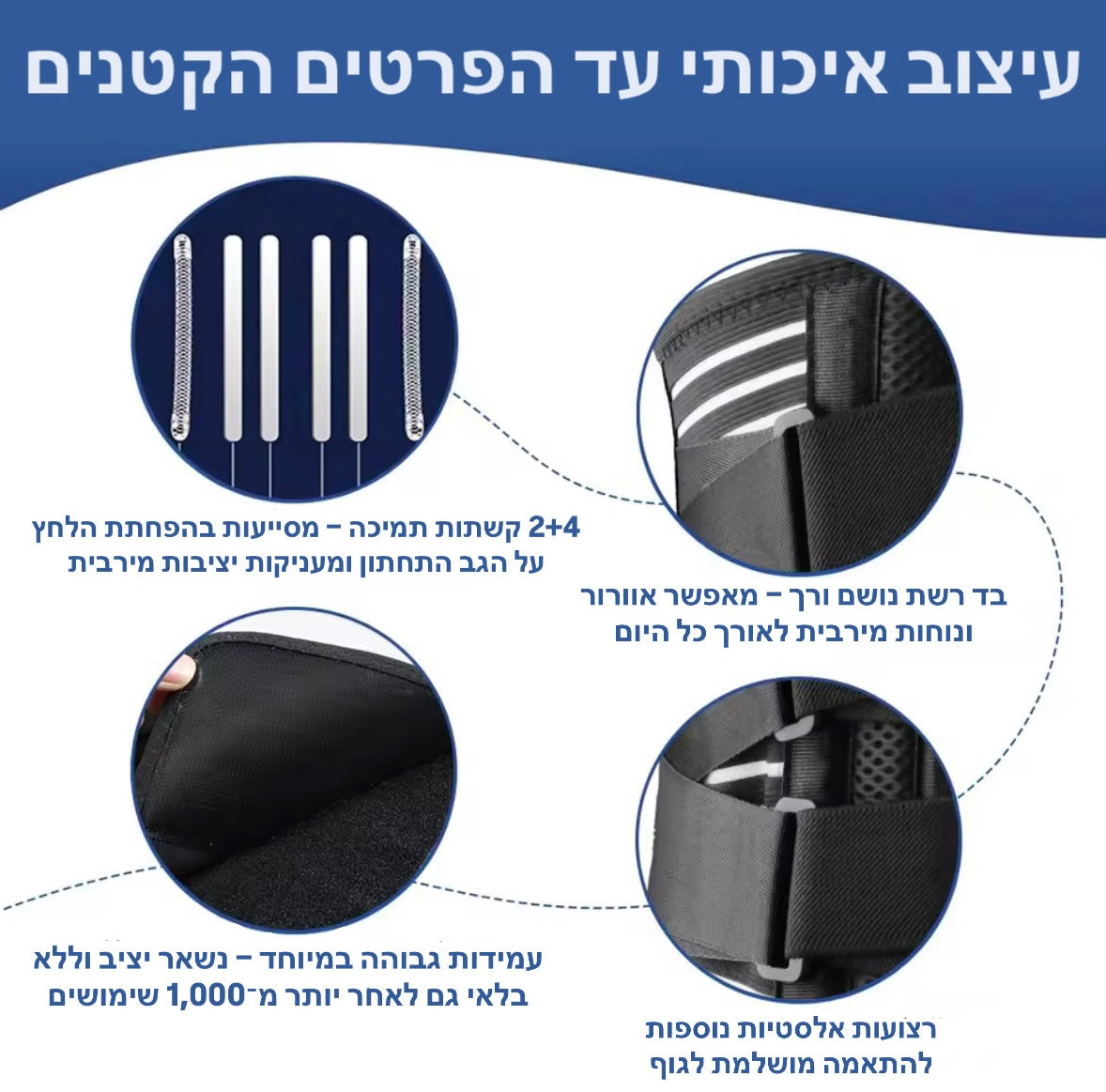 חגורת גב אורתופדית