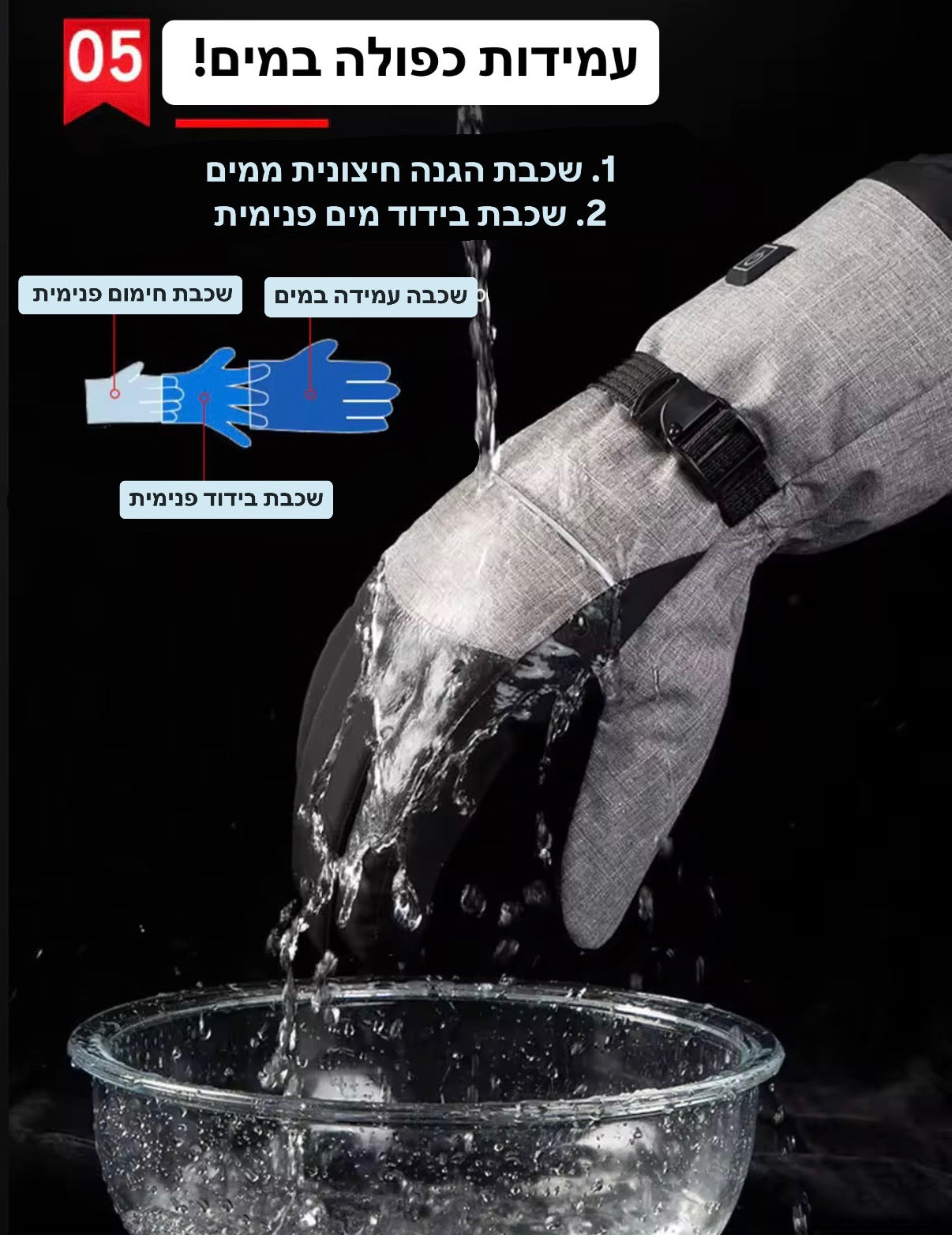 כפפות חימום חשמליות