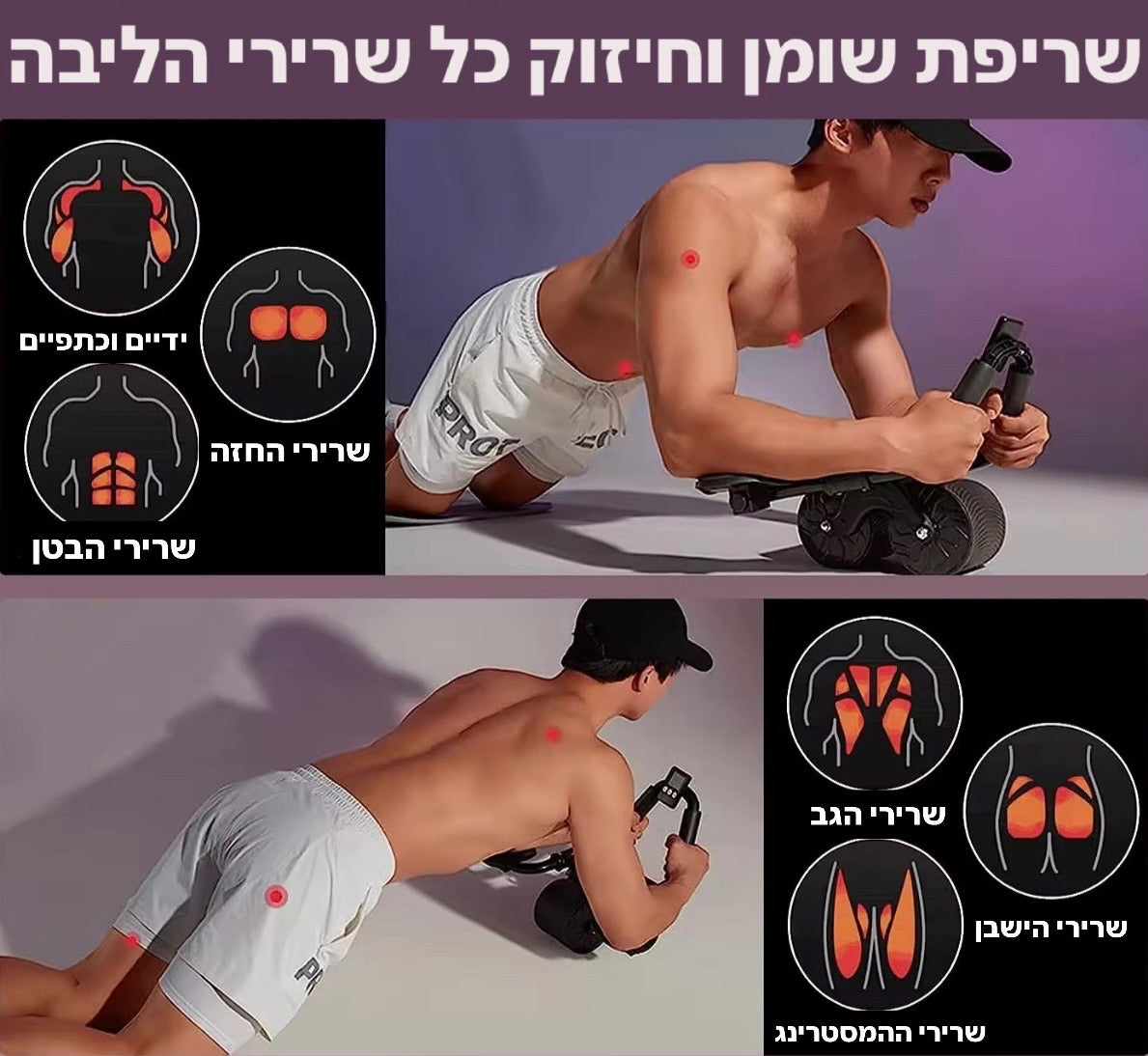 גלגל רולר לשרירי בטן