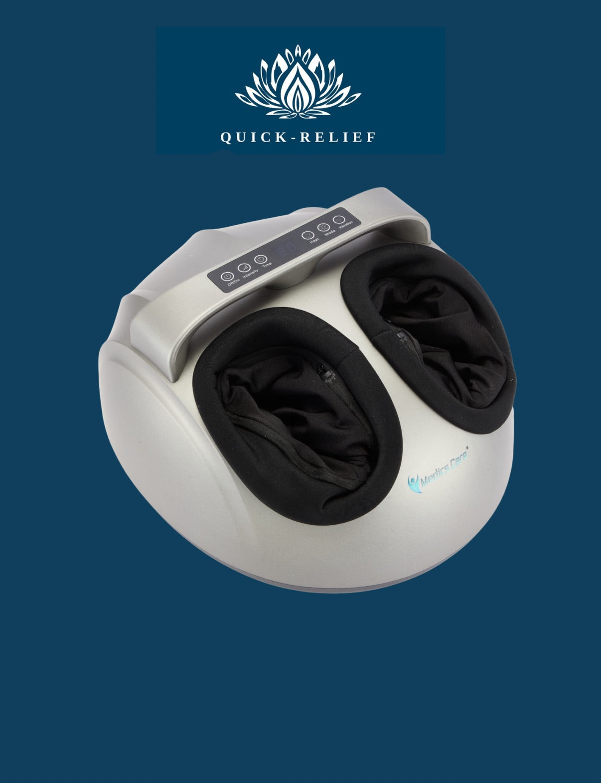 מכשיר עיסוי רפלקסולוגי לרגליים מבית medics care צבע אפור