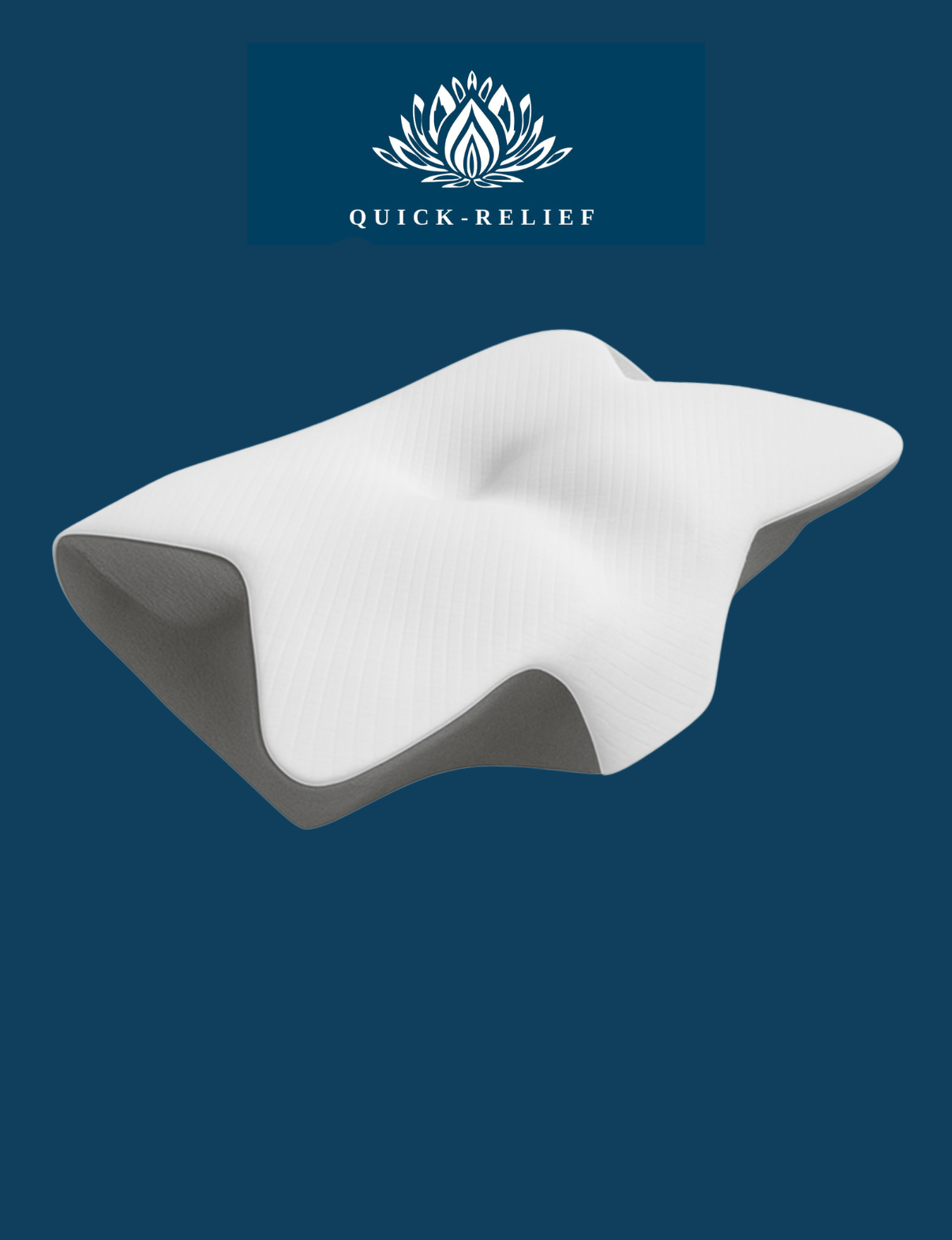 כרית למניעת נחירות ודום נשימה, כרית אורטופדית עשויית קצף זיכרון דו שכבתי לשינה בריאה ללא כאבי צוואר